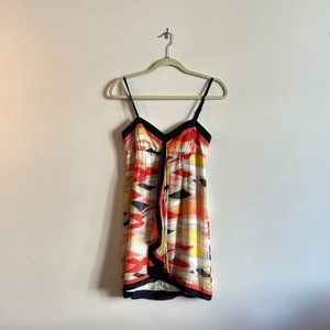BCBGMaxazria Colorful Silk Mini Dress Size 0